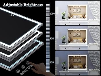 Amazon.co.jp: ANYHI 女優ミラー 卓上 人気 ハリウッドミラー ライト